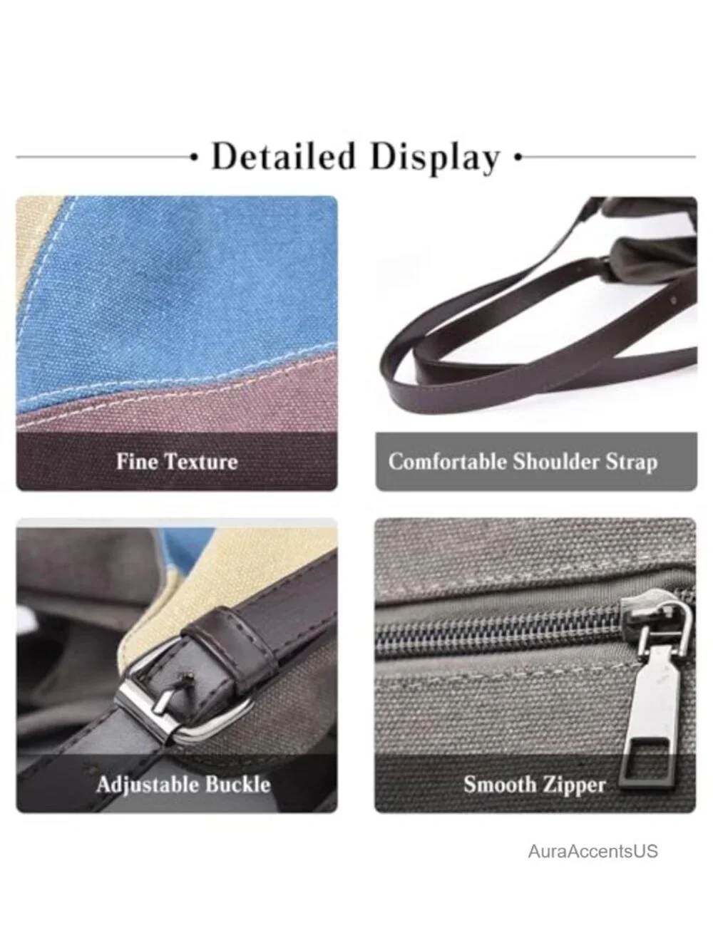Washed Cotton Canvas Hobo Shoulder Bag Medium Top Handle Tote